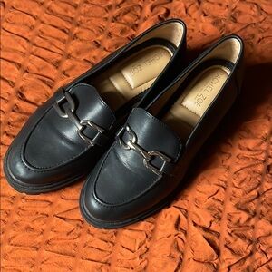 Rachel Zoe Black Leather Loafers